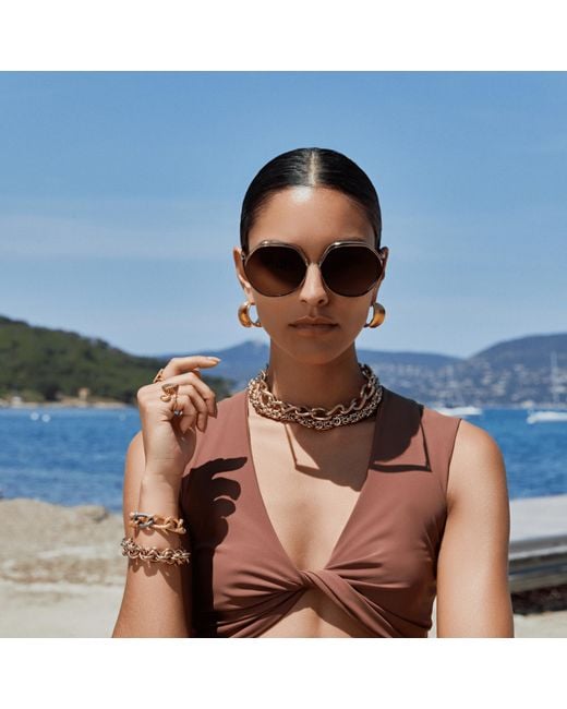 Linda Farrow Brown Aspen Sunglasses