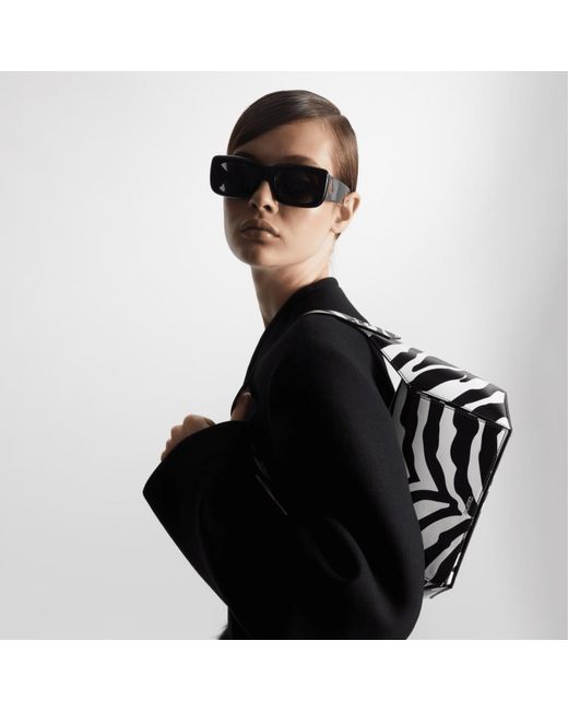 The Attico Yellow Marfa Rectangular Sunglasses