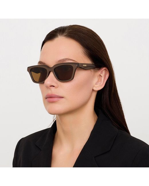 Jacquemus Brown Carre Sunglasses
