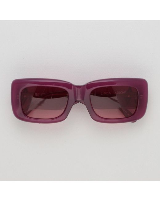 The Attico Purple Marfa Rectangular Sunglasses