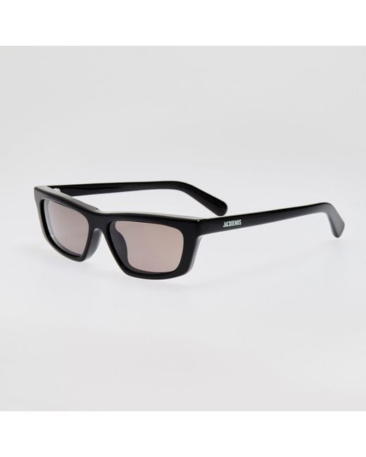 Jacquemus Brown Trapezi Sunglasses