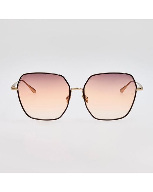 Linda Farrow Brown Darcie Sunglasses