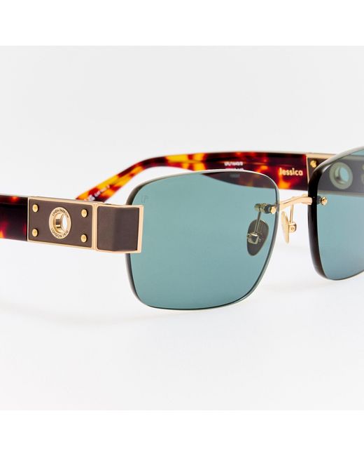 Linda Farrow Green Jessica Sunglasses