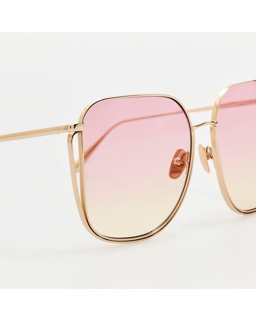 Linda Farrow Brown Camry Sunglasses