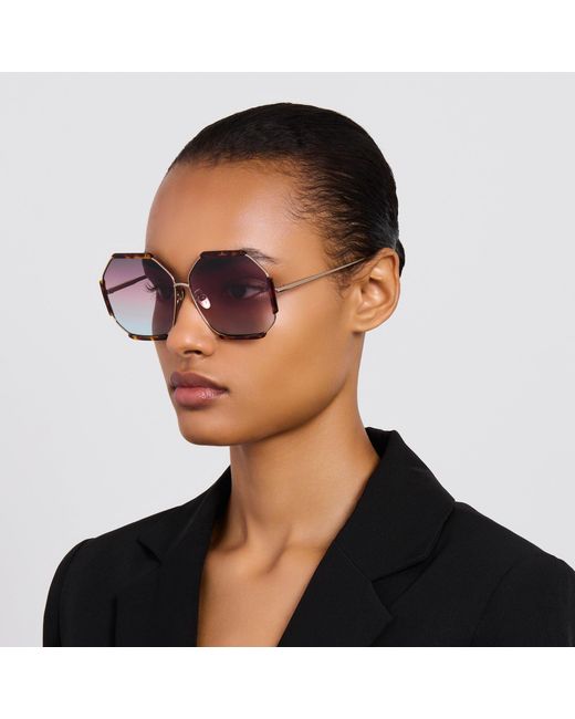 Linda Farrow Pink Margot Sunglasses
