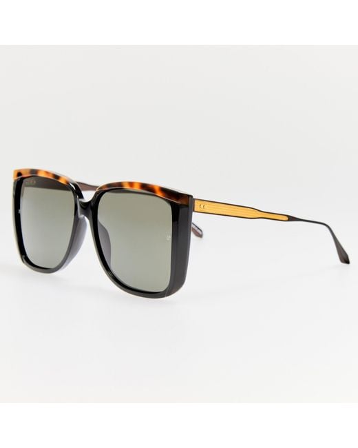 Linda Farrow Brown Helena Sunglasses