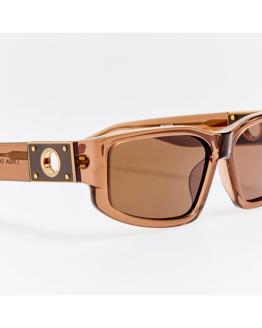 Linda Farrow Brown Carmela Sunglasses