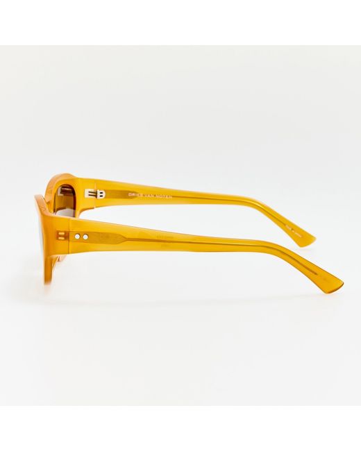 Dries Van Noten Yellow Wrap Sunglasses