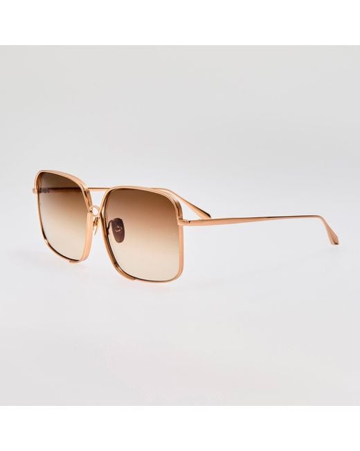 Linda Farrow Brown Genevieve Sunglasses