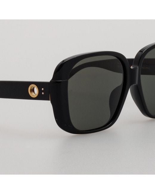 Linda Farrow Black Mima Sunglasses