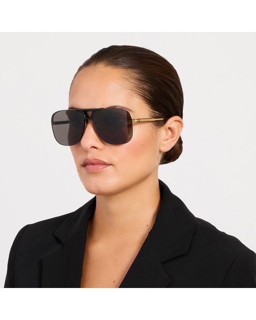 Linda Farrow Brown Skye Sunglasses