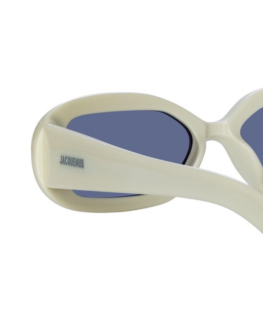 Jacquemus Blue Rond Carre Rectangular Sunglasses