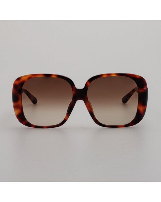 Linda Farrow Brown Mima Sunglasses