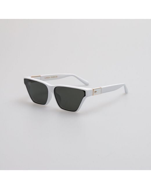 Linda Farrow Black Skyler Sunglasses