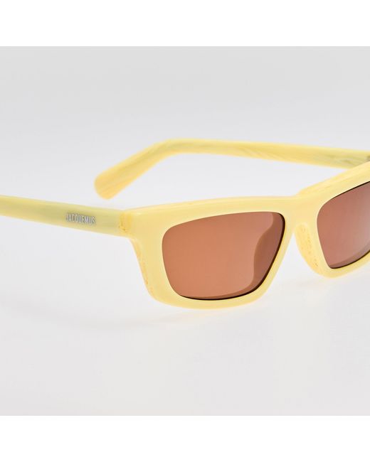 Jacquemus Brown Trapezi Sunglasses
