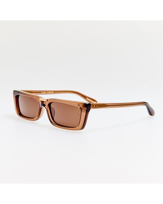 Linda Farrow Brown Lucia Sunglasses