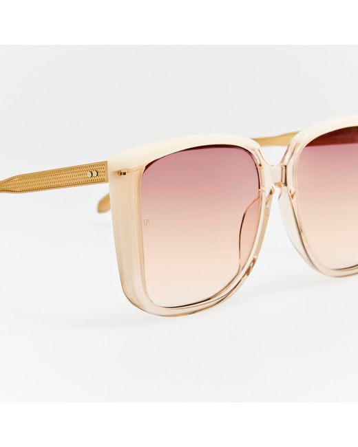 Linda Farrow Pink Helena Sunglasses