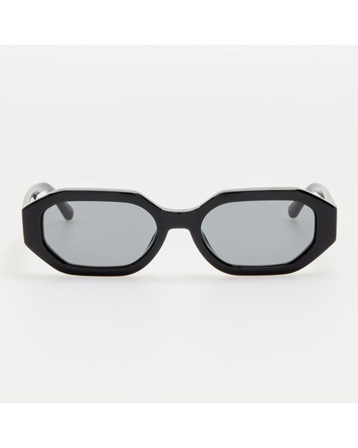 The Attico Black Irene Angular Sunglasses