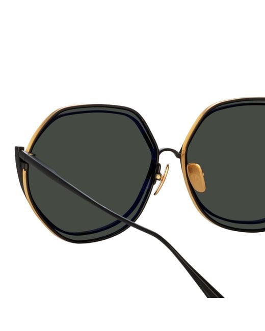 Linda Farrow Brown Aspen Sunglasses