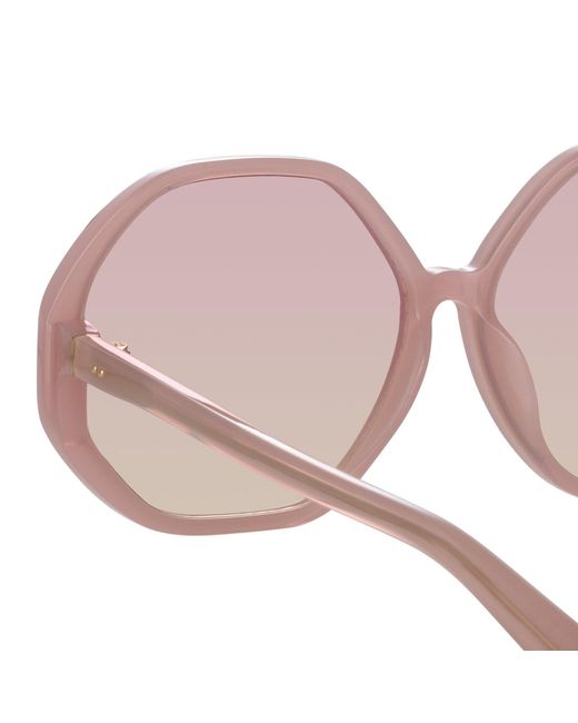 Linda Farrow Pink Paloma Sunglasses