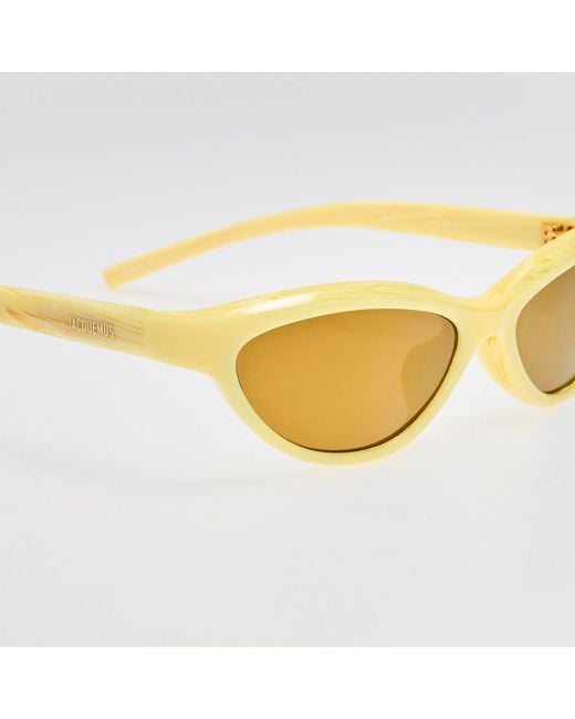 Jacquemus Yellow Curvo Sunglasses