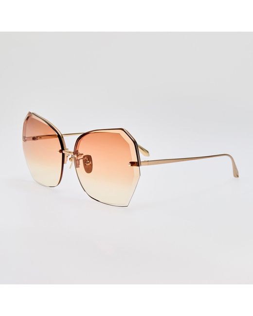 Linda Farrow Brown Lila Sunglasses