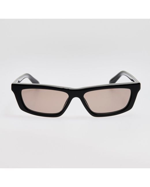 Jacquemus Brown Trapezi Sunglasses