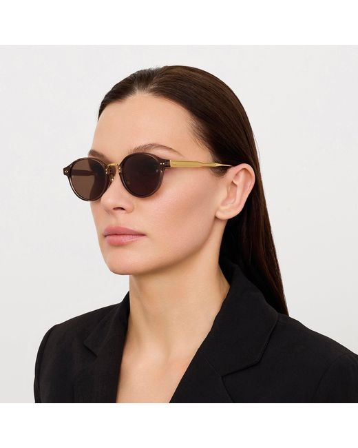 Linda Farrow Brown Marco Sunglasses