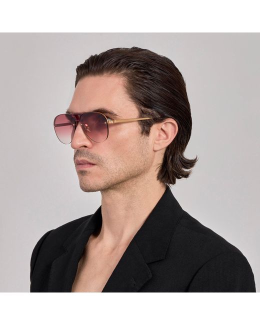 Linda Farrow Pink Taya Sunglasses