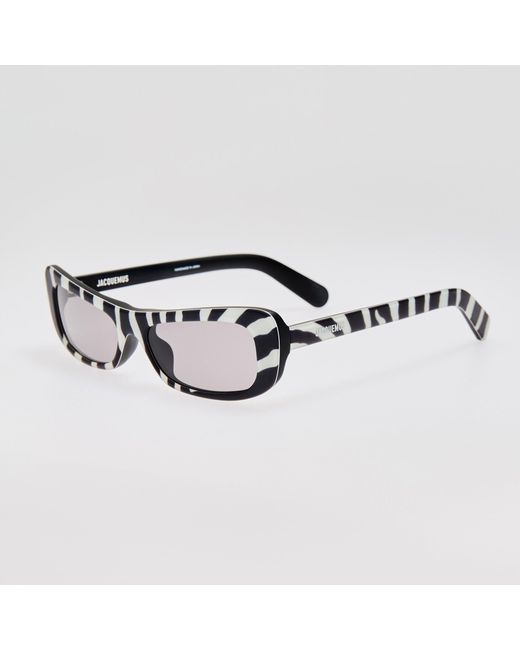 Jacquemus Black Capri Rectangular Sunglasses