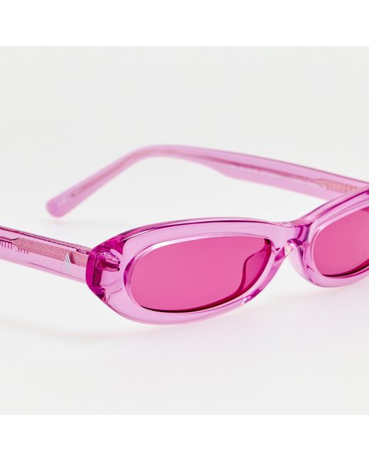 The Attico Pink Andrea Sunglasses