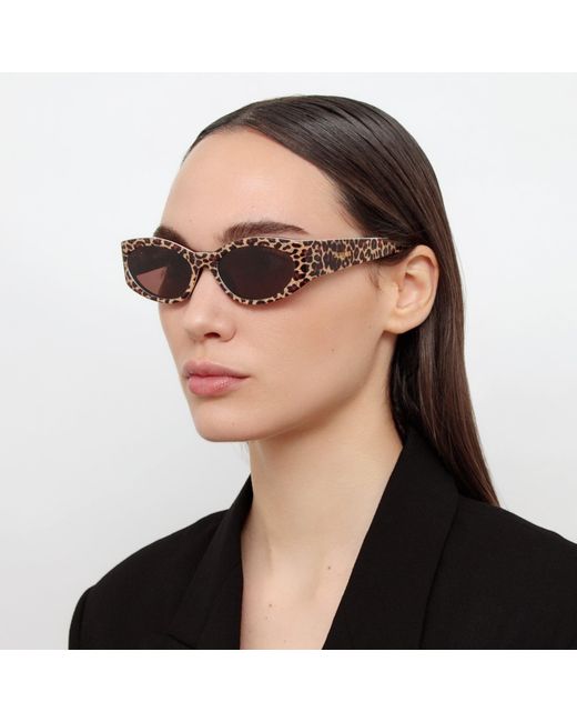 Jacquemus Brown Ovalo Oval Sunglasses