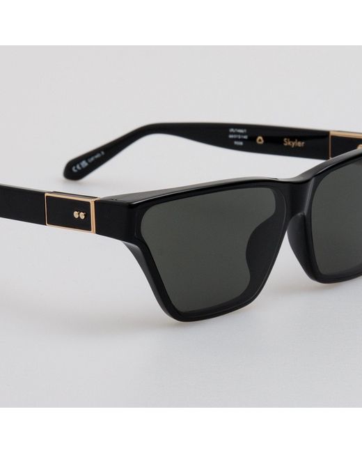 Linda Farrow Black Skyler Sunglasses