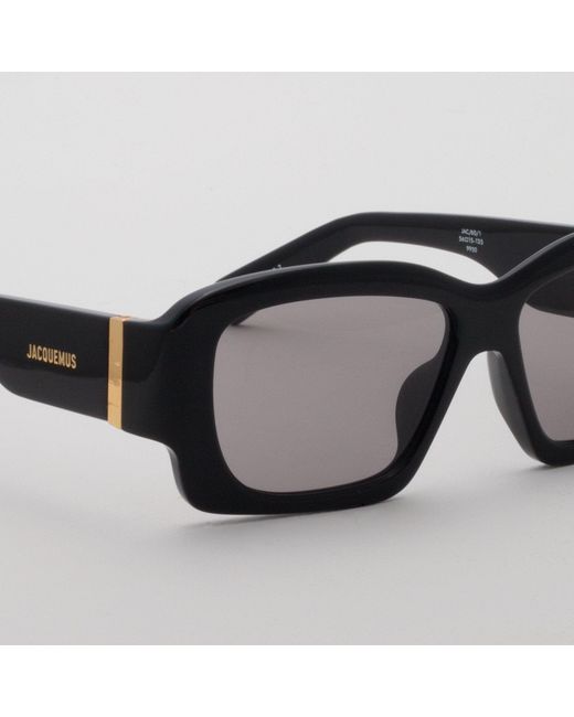 Jacquemus Black Croisiere Rectangular Sunglasses