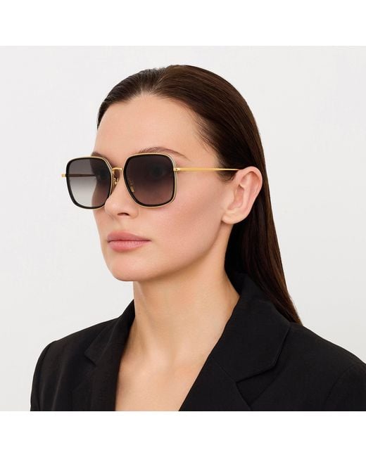 Linda Farrow Brown Alicia Sunglasses