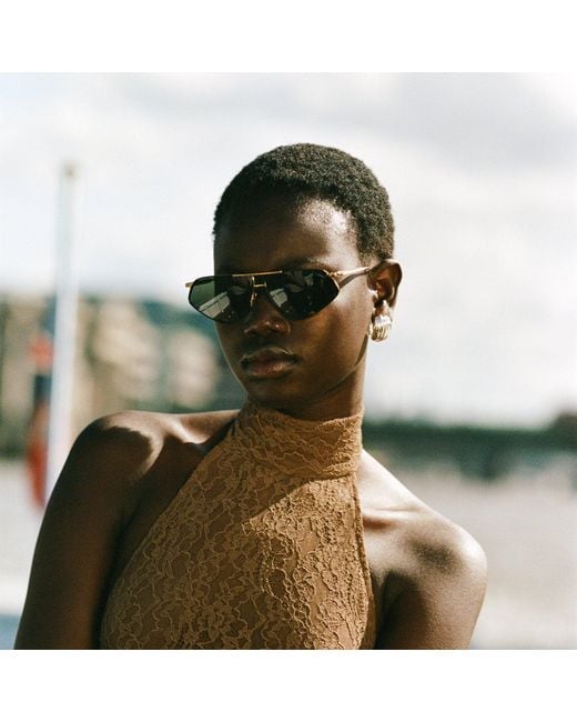Linda Farrow Brown Tarian Sunglasses