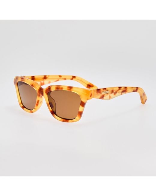 Jacquemus Brown Carre Sunglasses