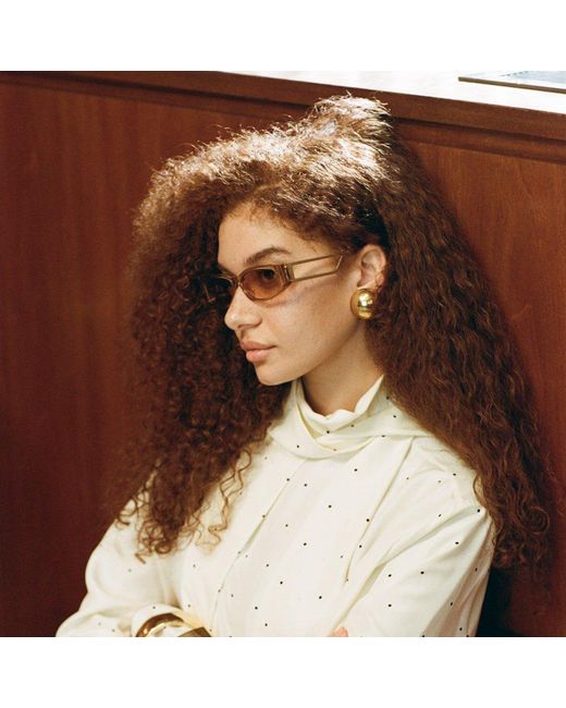 Linda Farrow Multicolor Susie Vista Temple Sunglasses