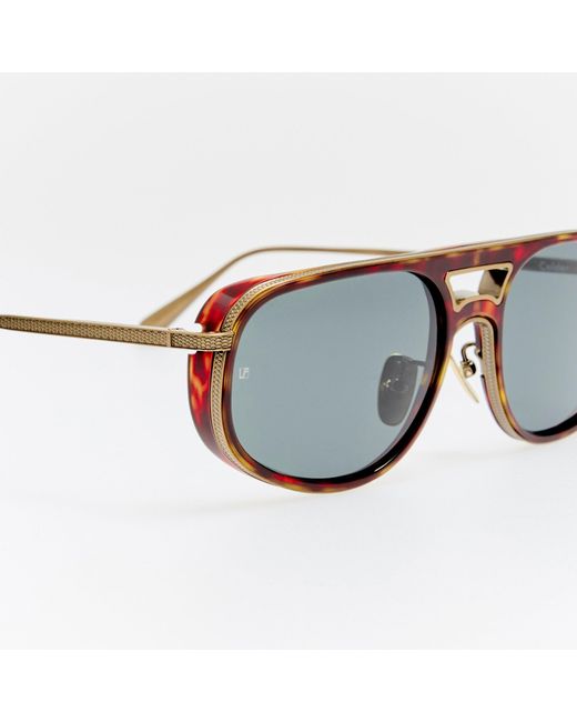 Linda Farrow Brown Calder Sunglasses