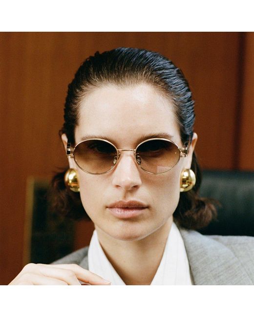 Linda Farrow Brown Phoebe Sunglasses