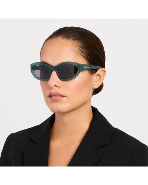 Dries Van Noten Blue Wrap Sunglasses
