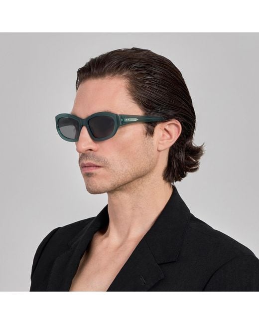 Dries Van Noten Blue Wrap Sunglasses