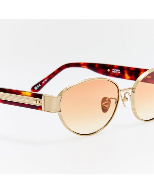 Linda Farrow Brown Sheri Sunglasses