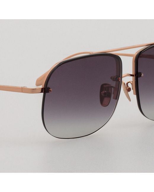 Linda Farrow Purple Seren Sunglasses