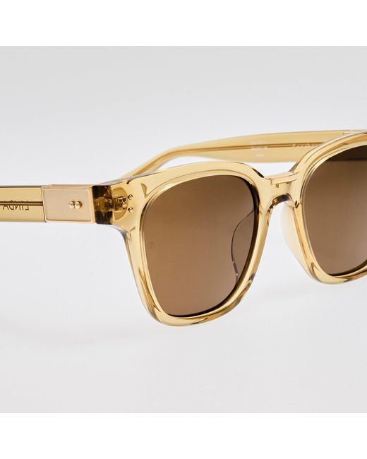 Linda Farrow Brown Sanchez Sunglasses
