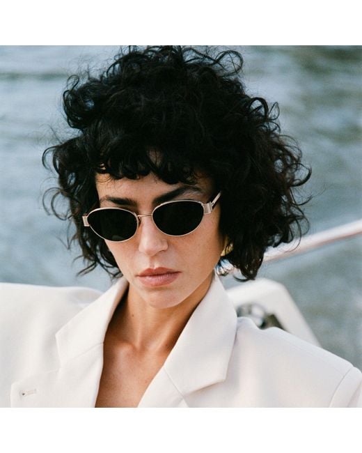 Linda Farrow Green Sheri Sunglasses