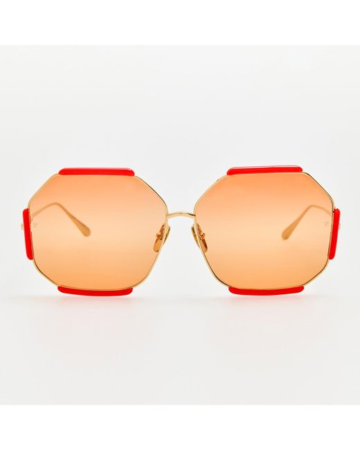 Linda Farrow Brown Margot Sunglasses