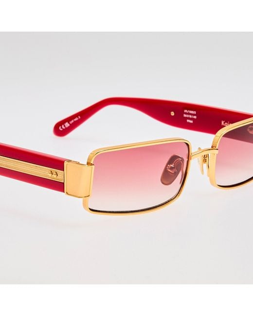 Linda Farrow Pink Kaia Sunglasses