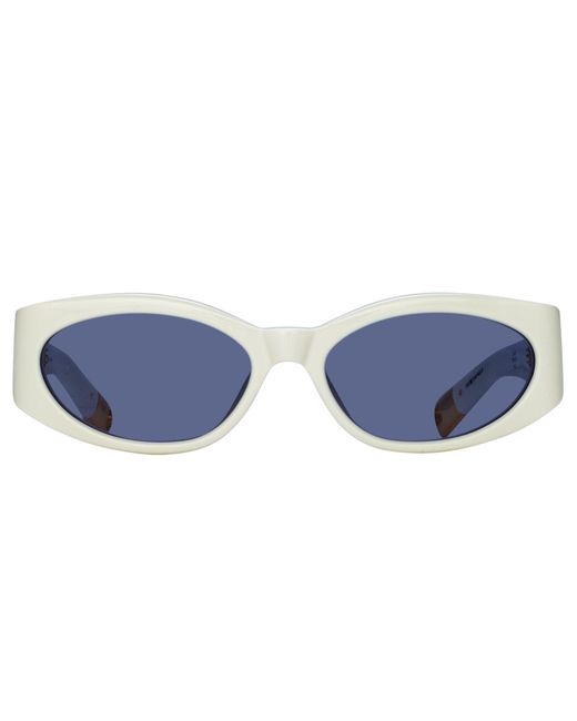 Jacquemus Blue Ovalo Oval Sunglasses