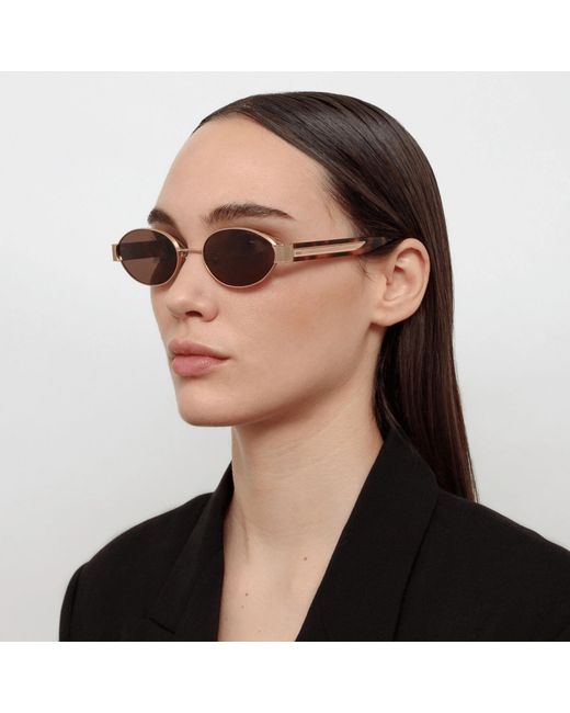 Linda Farrow Brown Men's Sadie Sunglasses